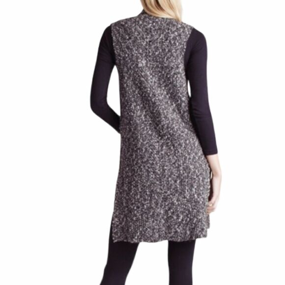 Kensie Black Combo Cotton Tweed Vest size M - Picture 3 of 11